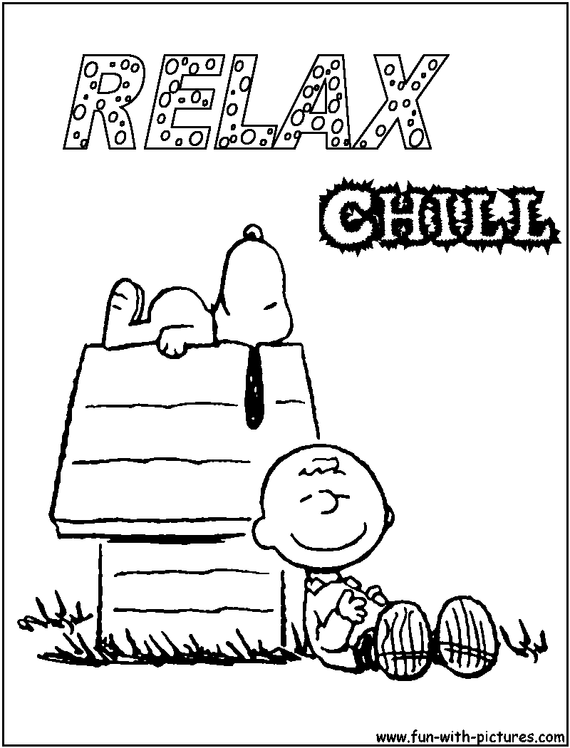 Peanuts coloring pages