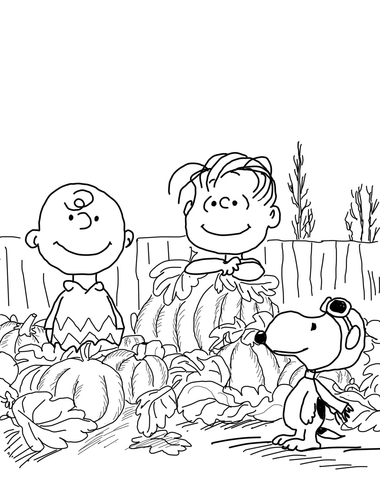 Great pumpkin charlie brown coloring page free printable coloring pages