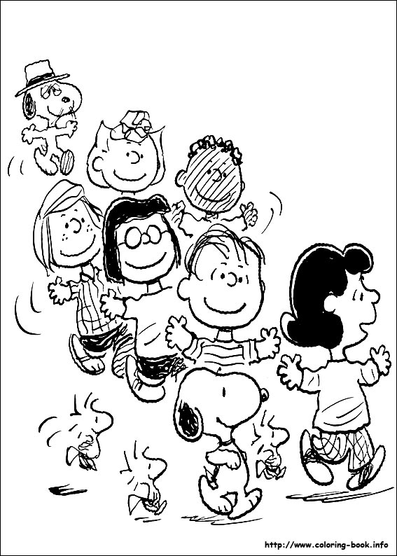 Snoopy coloring picture