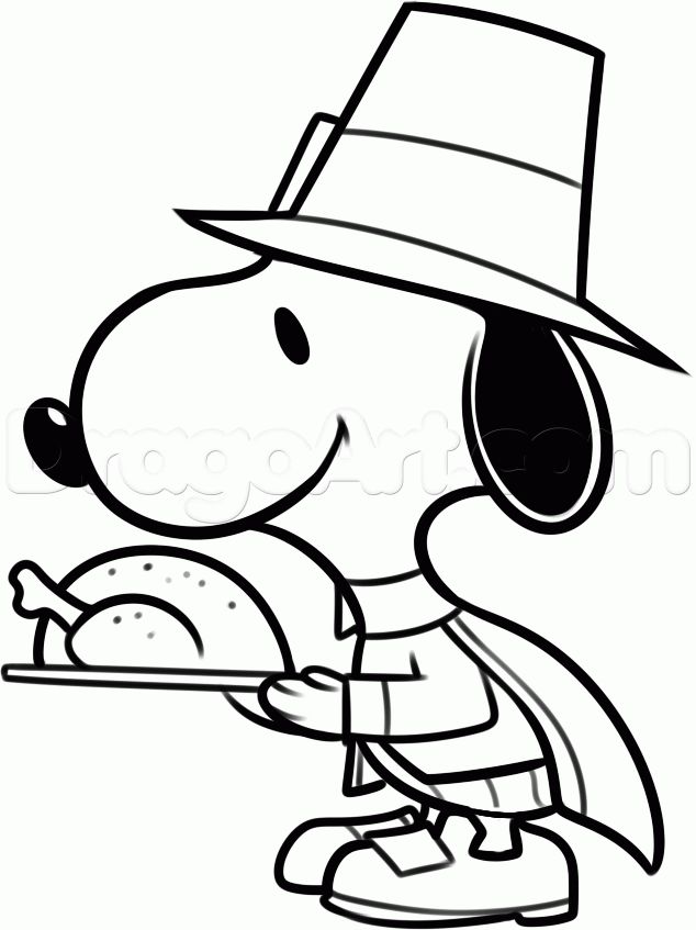 How to draw thanksgiving snoopy step by step thanksgiving seasonal free online drawâ thanksgiving drawings thanksgiving coloring pages snoopy coloring pages