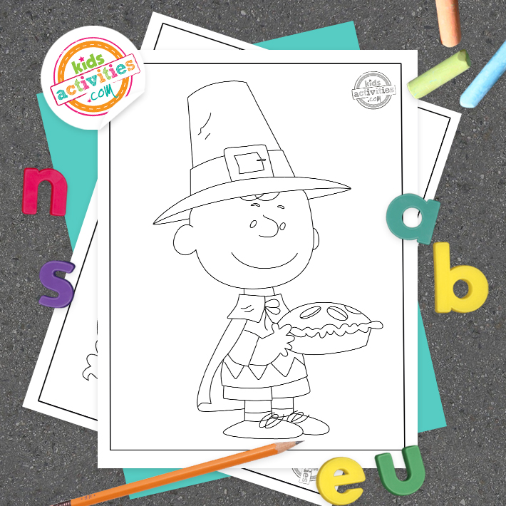 Festive charlie brown thanksgiving coloring pages kids activities blog