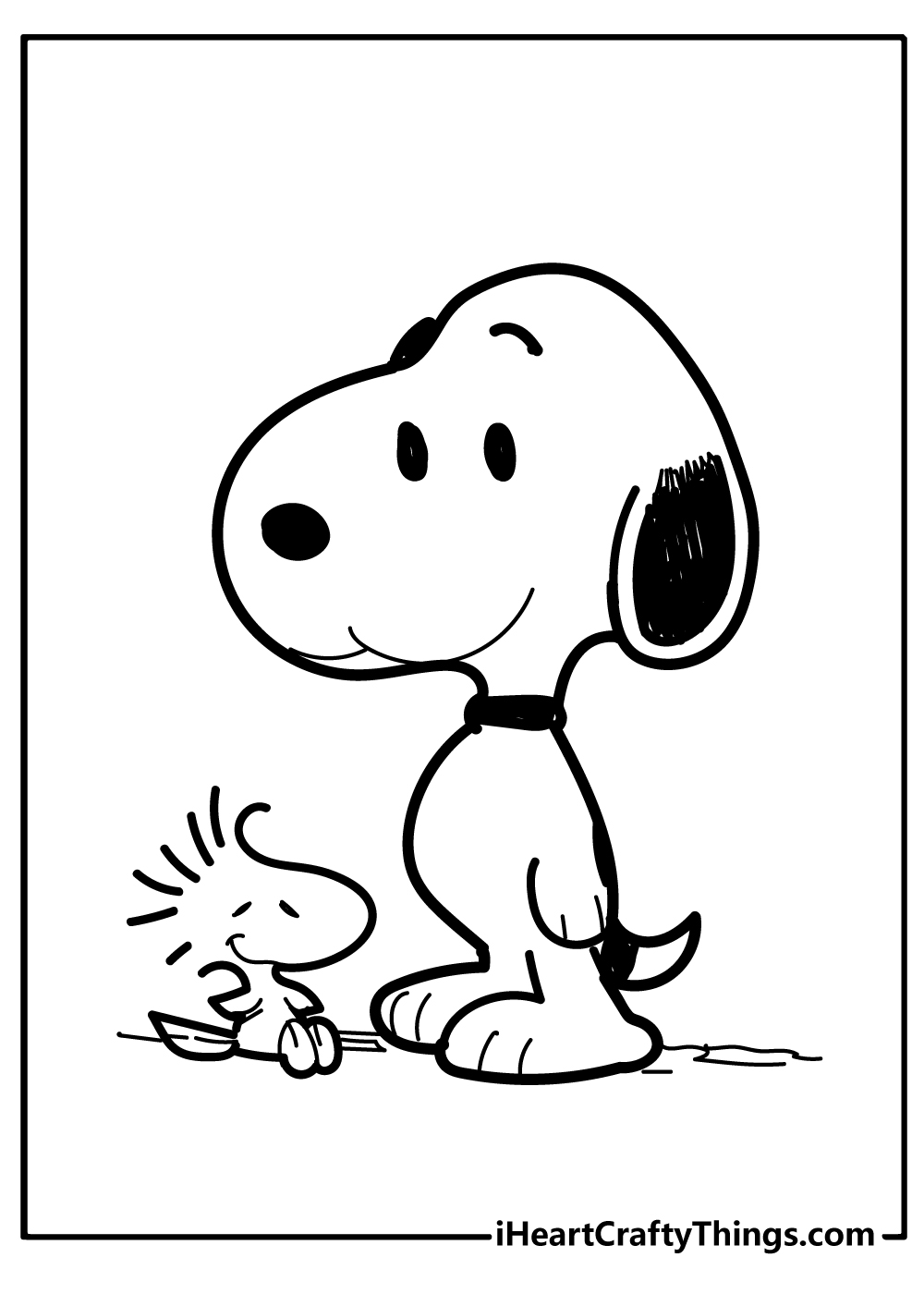 Snoopy coloring pages free printables