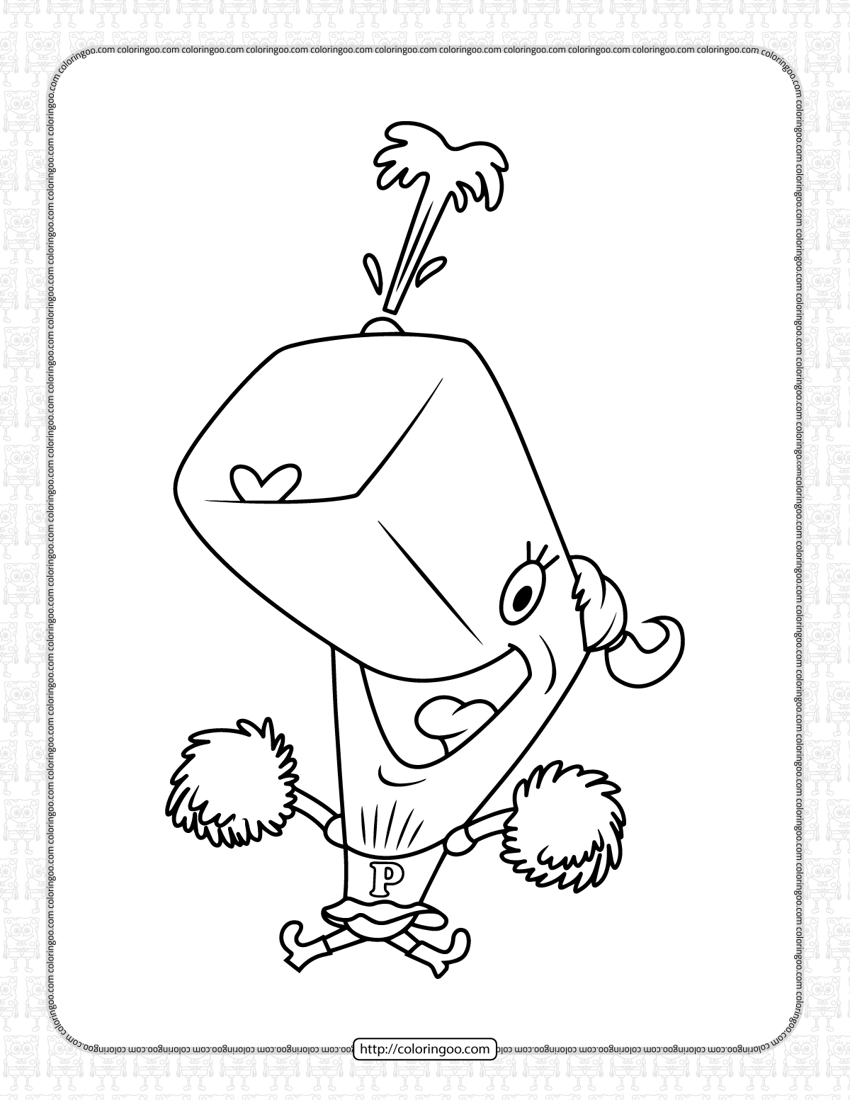 Pearl krabs coloring pages