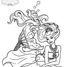 Barbie the pearl princess coloring pages