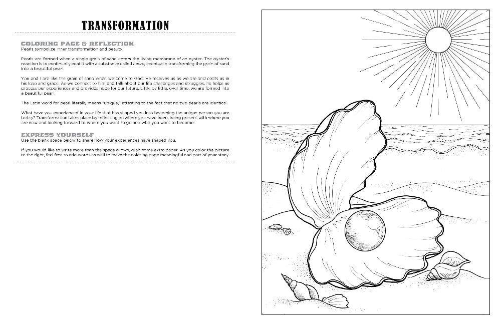 Becoming a pearl expressive art coloring activity book â discovery art for youth