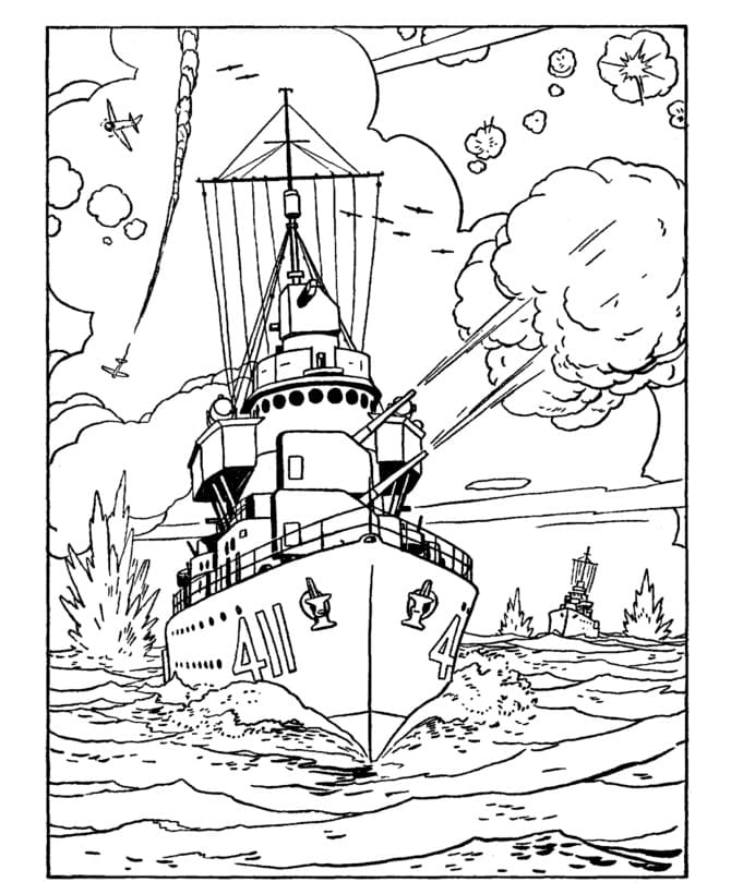 Pearl harbor coloring pages