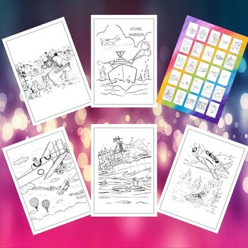 Printable pearl harbor day coloring pages teach kids history through art