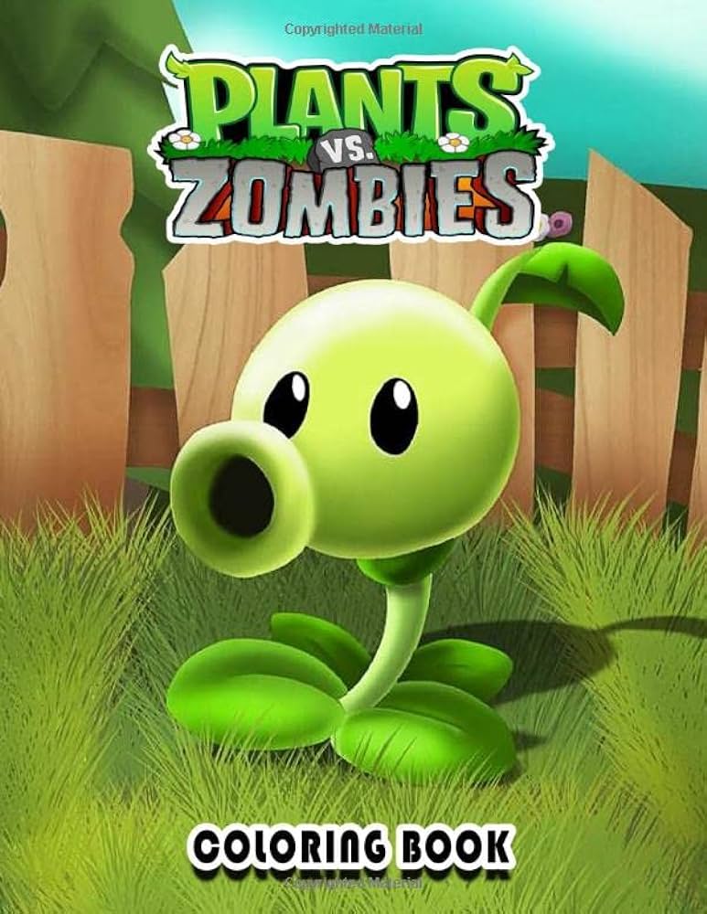 Plants vs zombies coloring book awesome adventure to the world of plants vs zombies with over design dionne lockman books