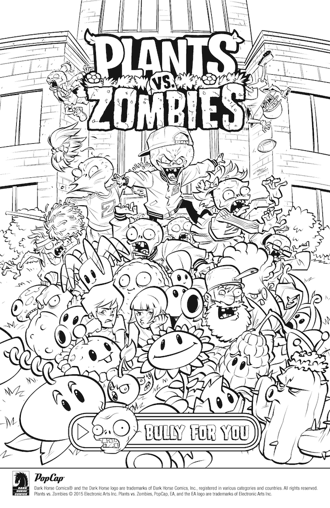 Plants vs zombies bully for you review roundup blog dark horse ics