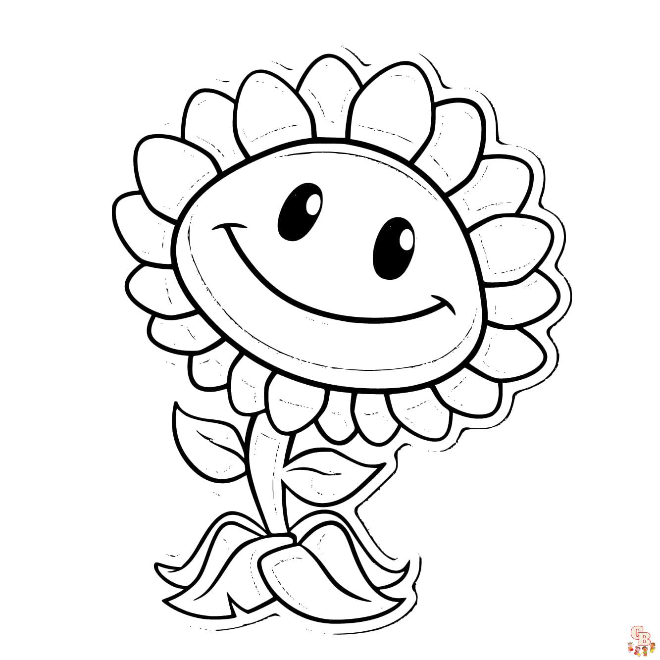 Plants vs zombies coloring pages free printable