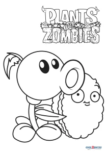 Free printable plants vs zombies coloring pages for kids