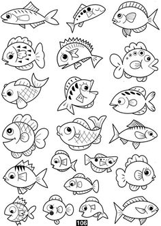 Ideas de peces para imprimir dibujos disenos de unas libros para colorear