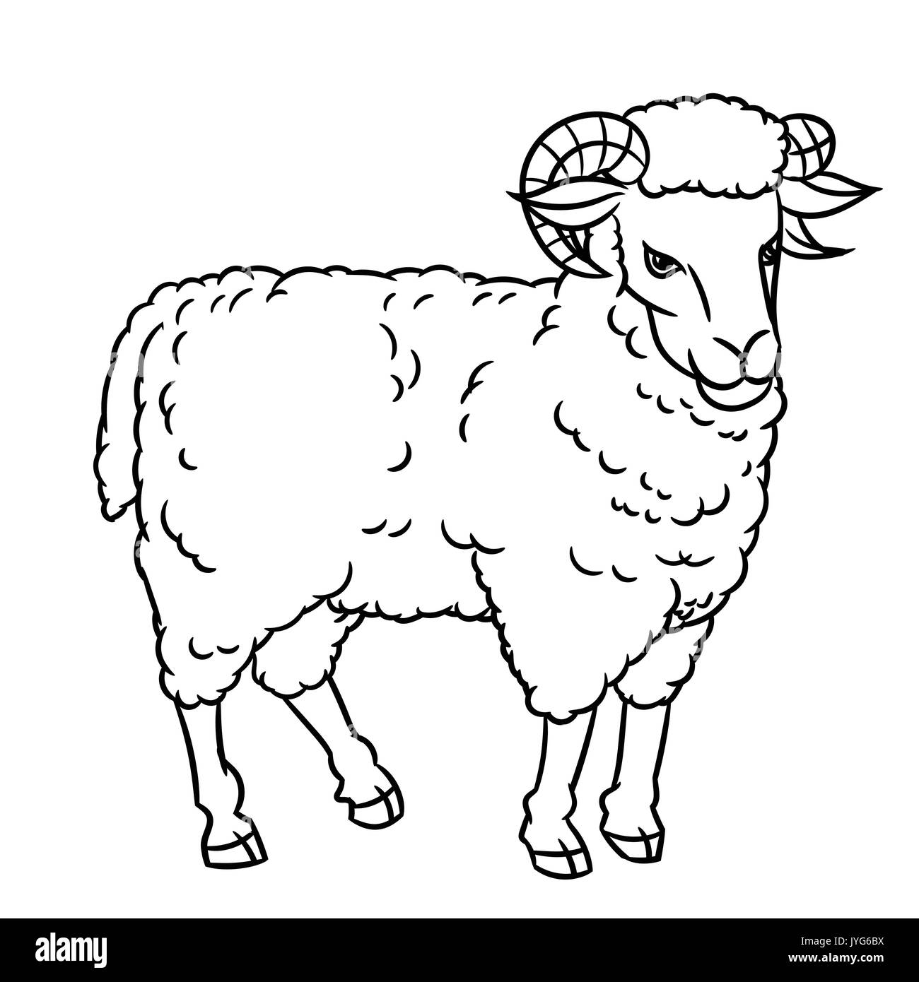 Drawing sheep immagini e fotografie stock ad alta risoluzione