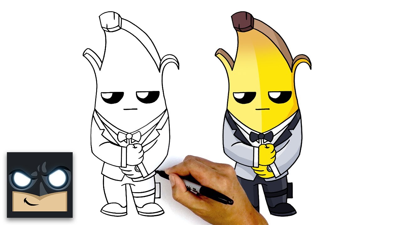 How to draw agent peely ghost ð new fortnite chapter season