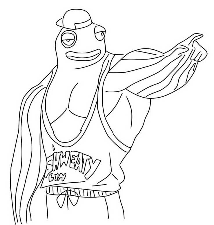 Coloring page fortnite