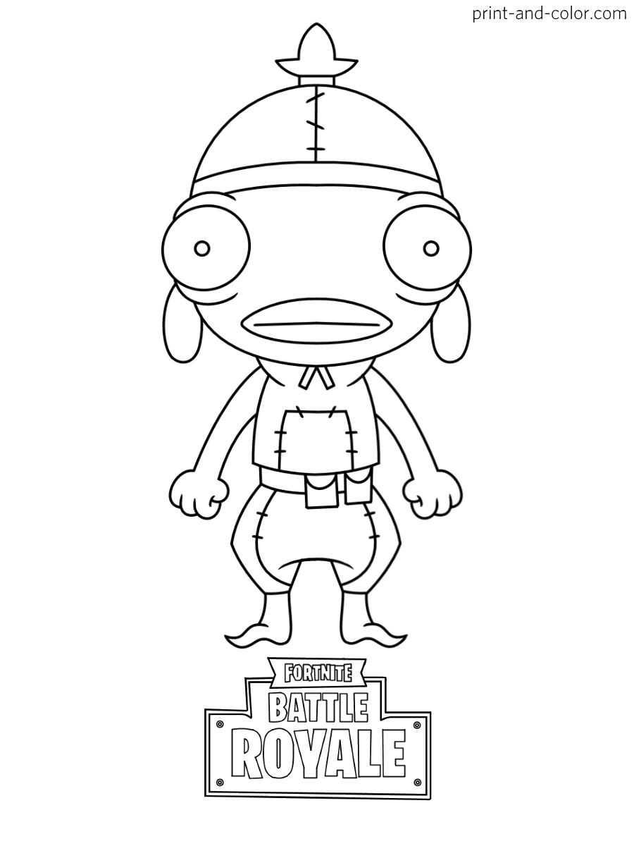 Fortnite coloring pages print and color