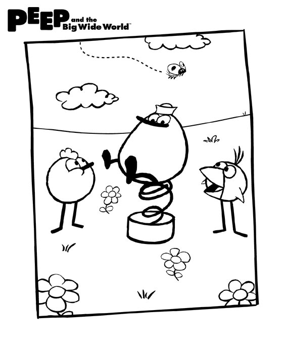 Quack on a spring coloring pages parents peep