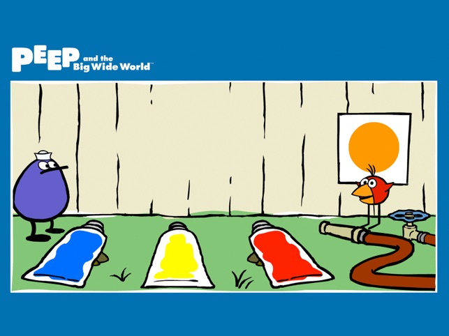 Peep and the big wide world paint splat on the app store