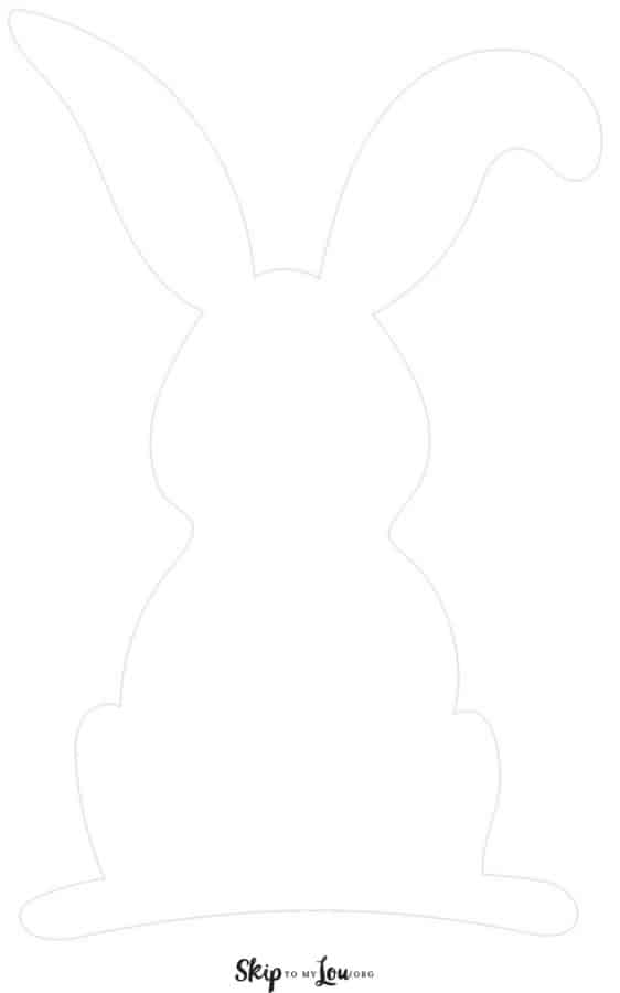 Bunny outline skip to my lou