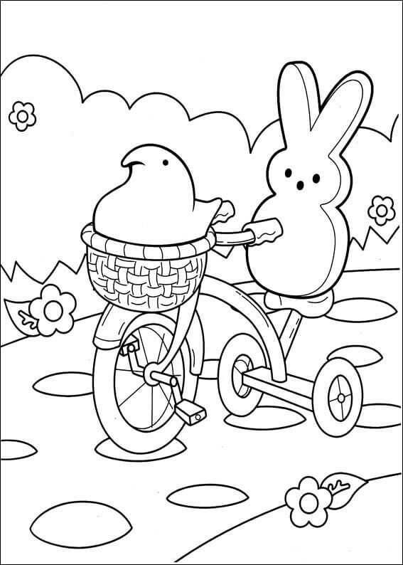 Free peeps coloring pages printable pdf