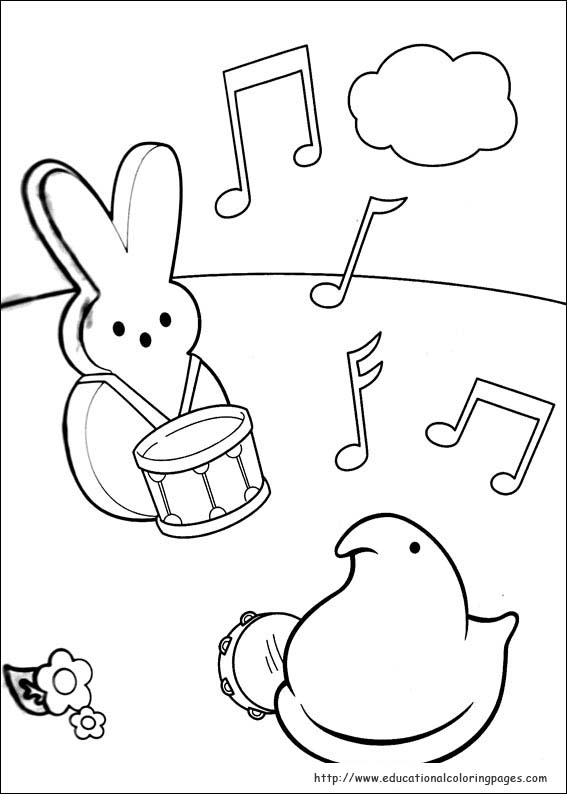 Peeps coloring pages