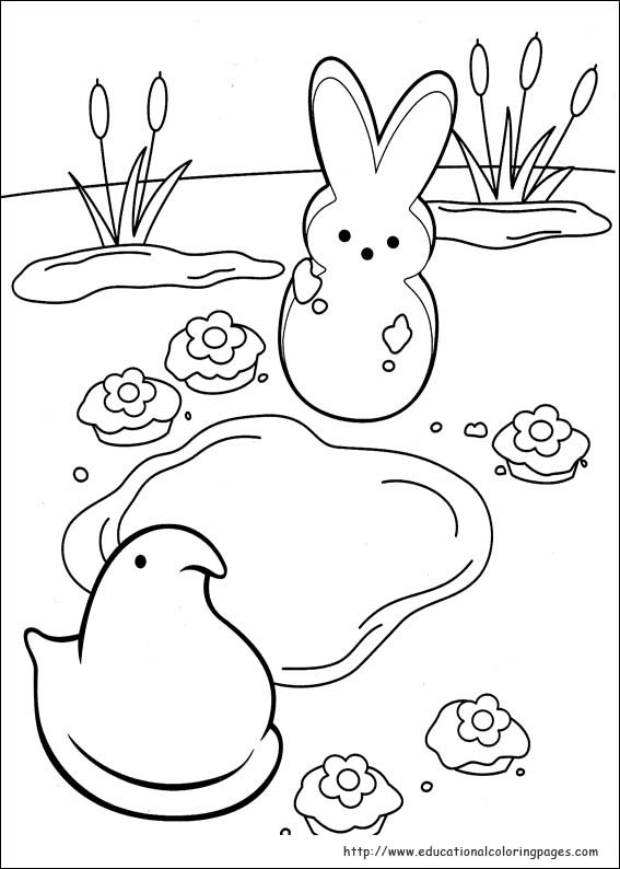 Peeps coloring pages