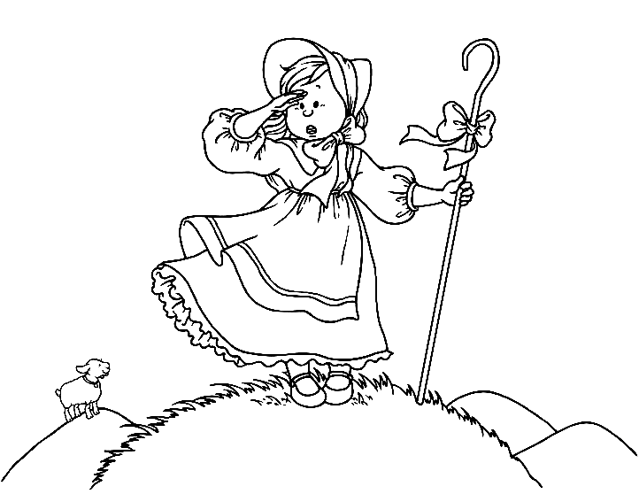 Bo peep coloring pages printable for free download