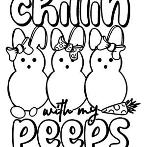 Peeps coloring pages printable for free download