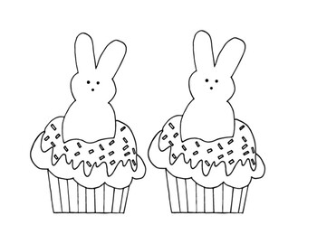 Peeps easter coloring pages by miss katys shop tpt