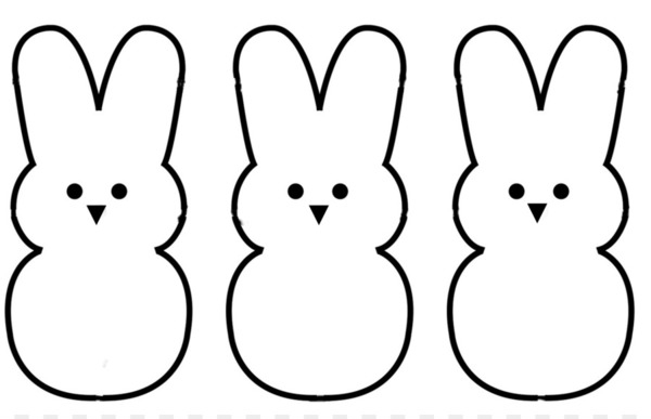 Free peeps coloring book marshmallow candy clip art