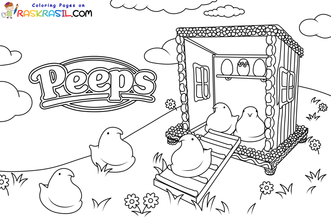 Peeps coloring pages