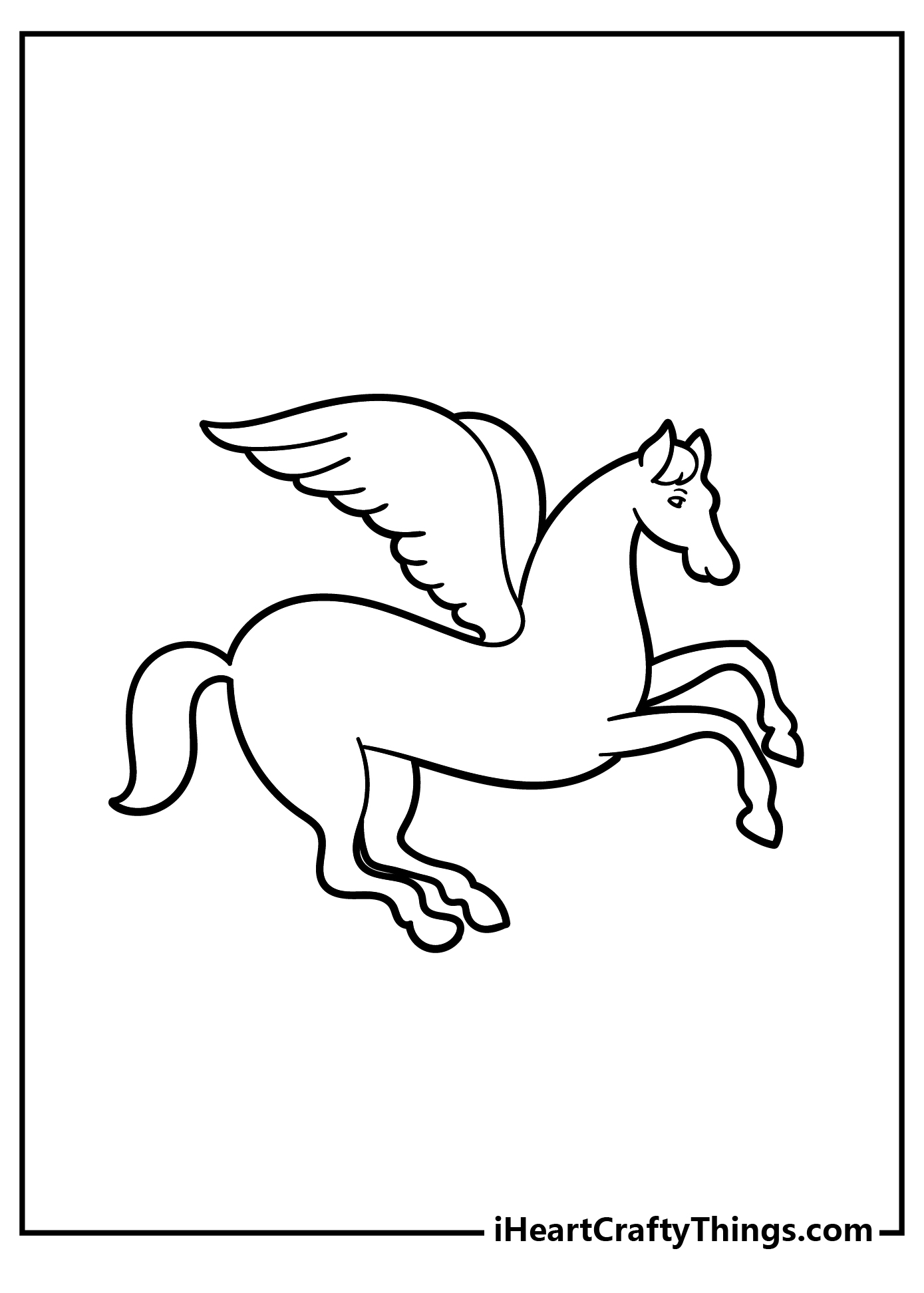 Pegasus coloring pages free printables