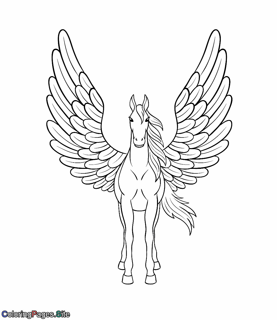 Pegasus with large wings