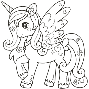 Pegasus coloring pages