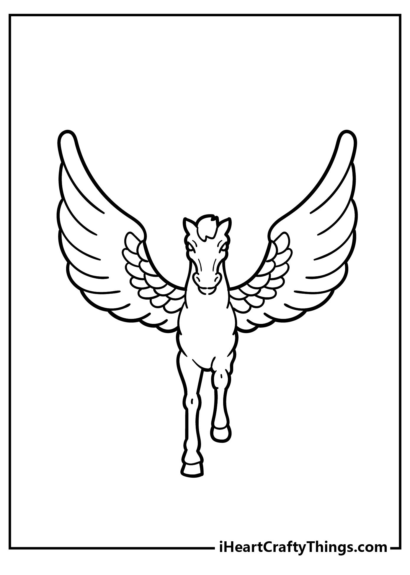 Pegasus coloring pages free printables