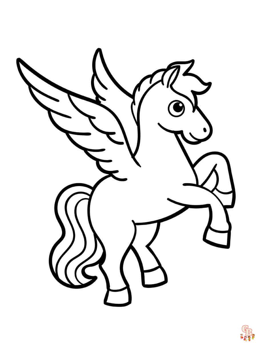 Unleash your creativity with pegasus coloring pages