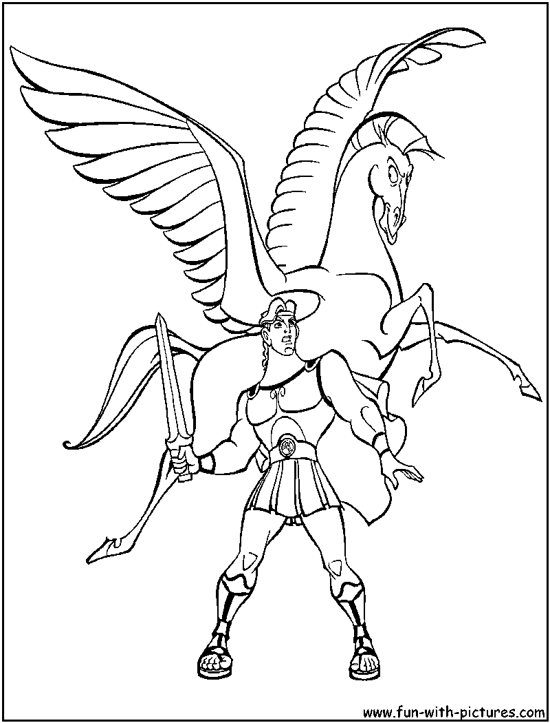 Hercules coloring pages