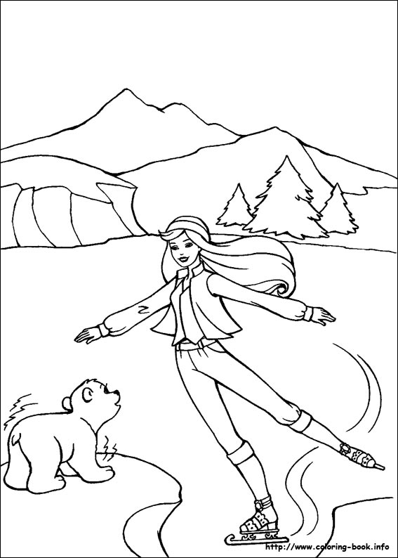 Barbie and the magic of pegasus coloring picture