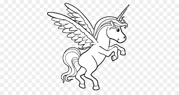 Free winged unicorn coloring book drawing pegasus