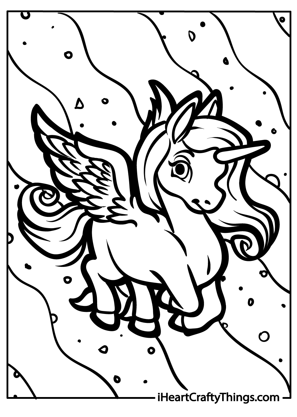 Pegasus coloring pages free printables