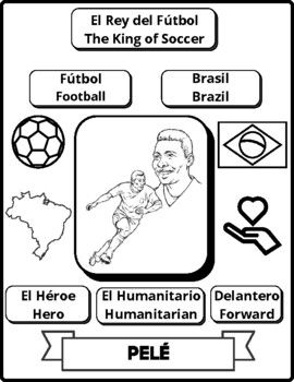 Pelã bilingual coloring page pelã coloring pages soccer players