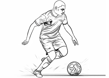 Football soccer players coloring pages free printable footballers drawings to download print and color