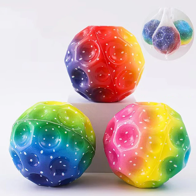 Galaxy moon ball extreme high bouncing ball paceball children toy pelota altarina para