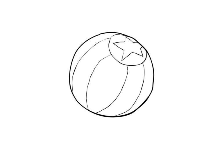 Dibujo para colorear pelota