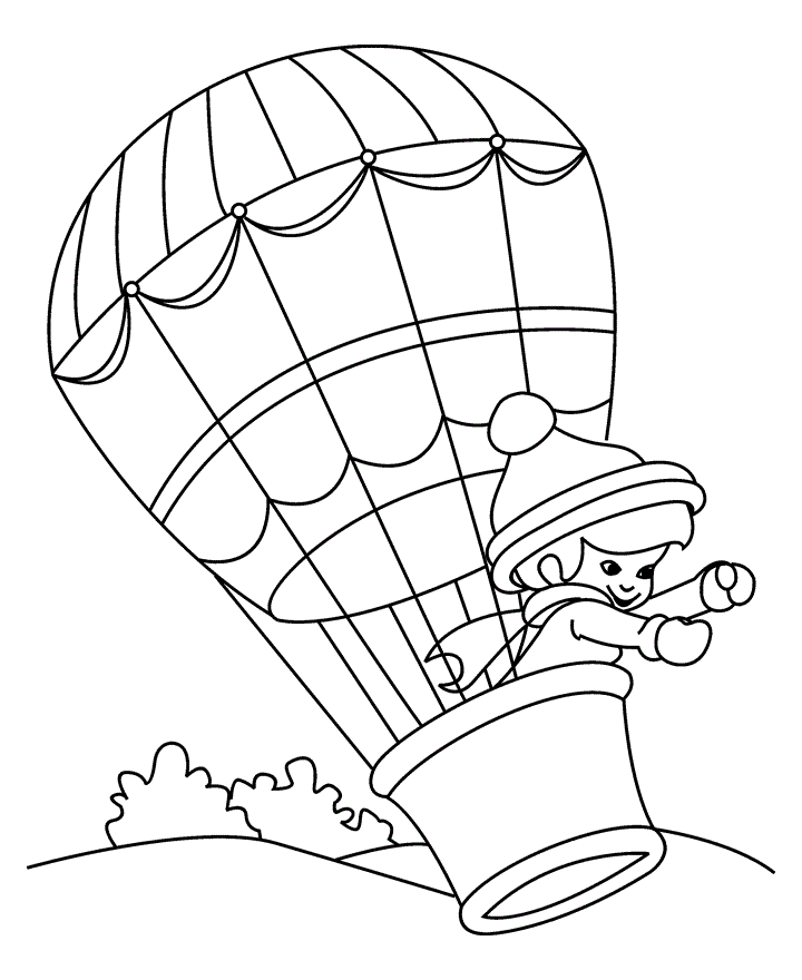 Free printable hot air balloon coloring pages for kids