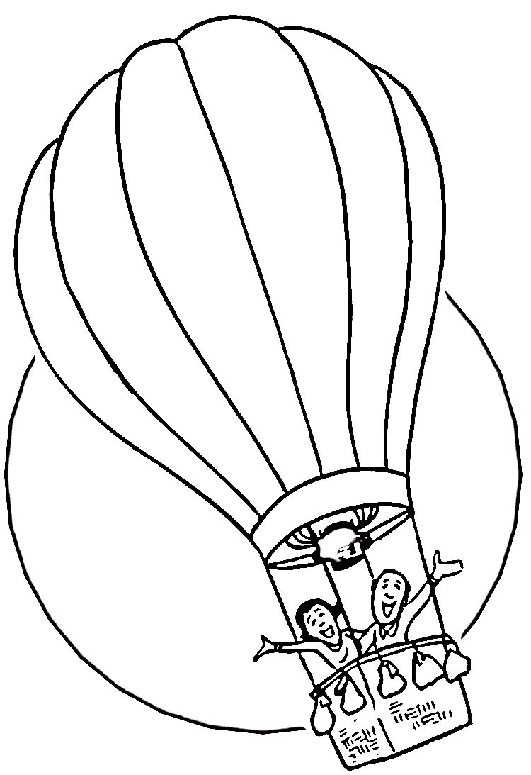 Free printable hot air balloon coloring pages for kids