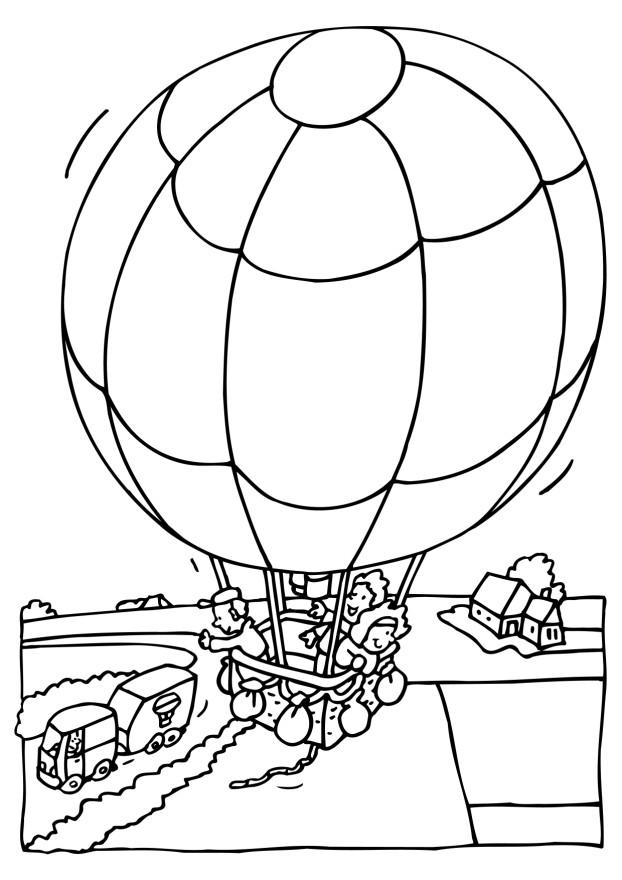 Free printable hot air balloon coloring pages for kids