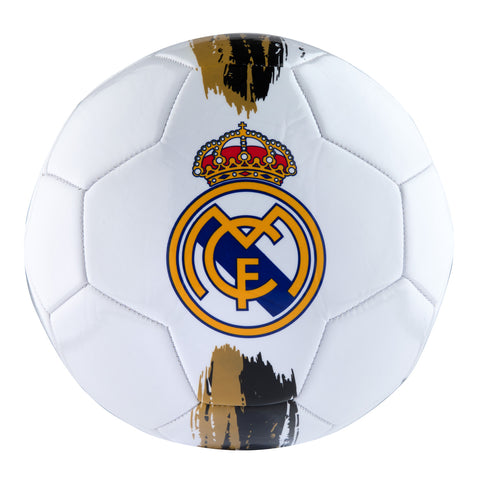 Real madrid color crest ball whitegold