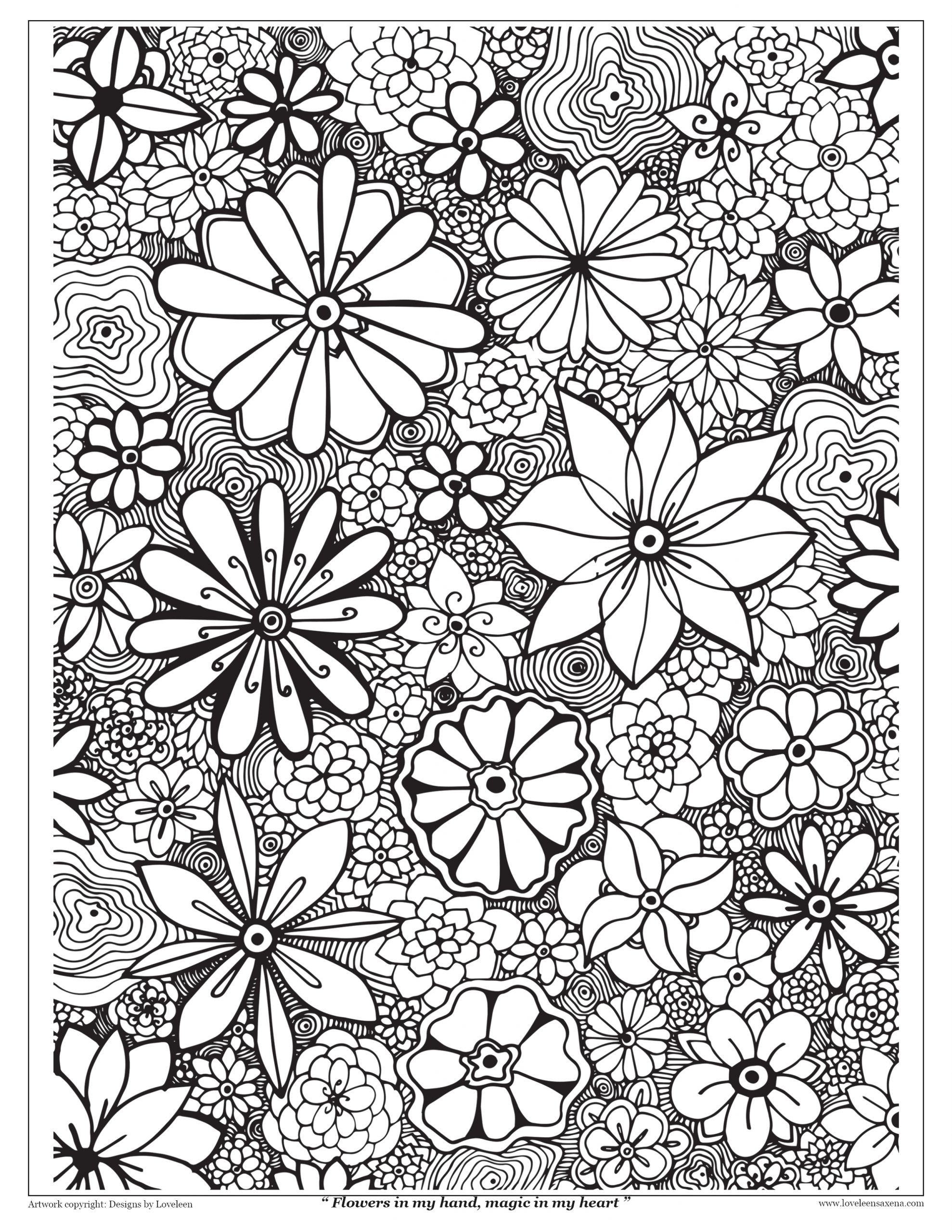 Magic in my heart coloring page