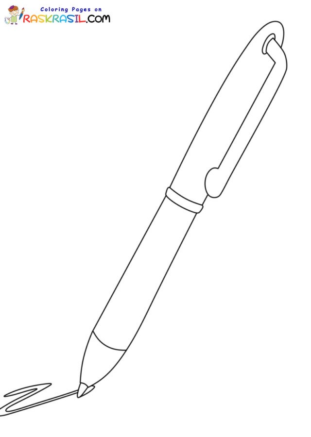 Pen coloring pages printable for free download